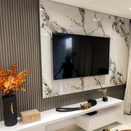 Painel Ripado Wpc Interno Wave Várias Cores - Kit 5 Un - 2,90m X 14cm (0,406m²) - 2