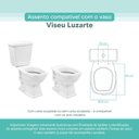 Ver imagem 3 de Assento Sanitário Tampa de Vaso Branco Mdf Laqueado Viseu para Bacia Luzarte