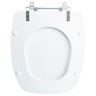 Assento Sanitário Tampa de Vaso Branco Mdf Laqueado Viseu para Bacia Luzarte - 5