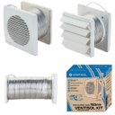 Ver imagem 1 de Kit Exaustor Banheiro Completo Bivolt 15cm Duto Grade Inseto