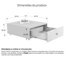 Ver imagem 3 de Base Balcão Gaveta com Rodízios para Lava-louças Brastemp 8s Preto