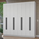 Ver imagem 1 de Guarda-Roupa Casal 8 Portas Batentes Netuno Madesa