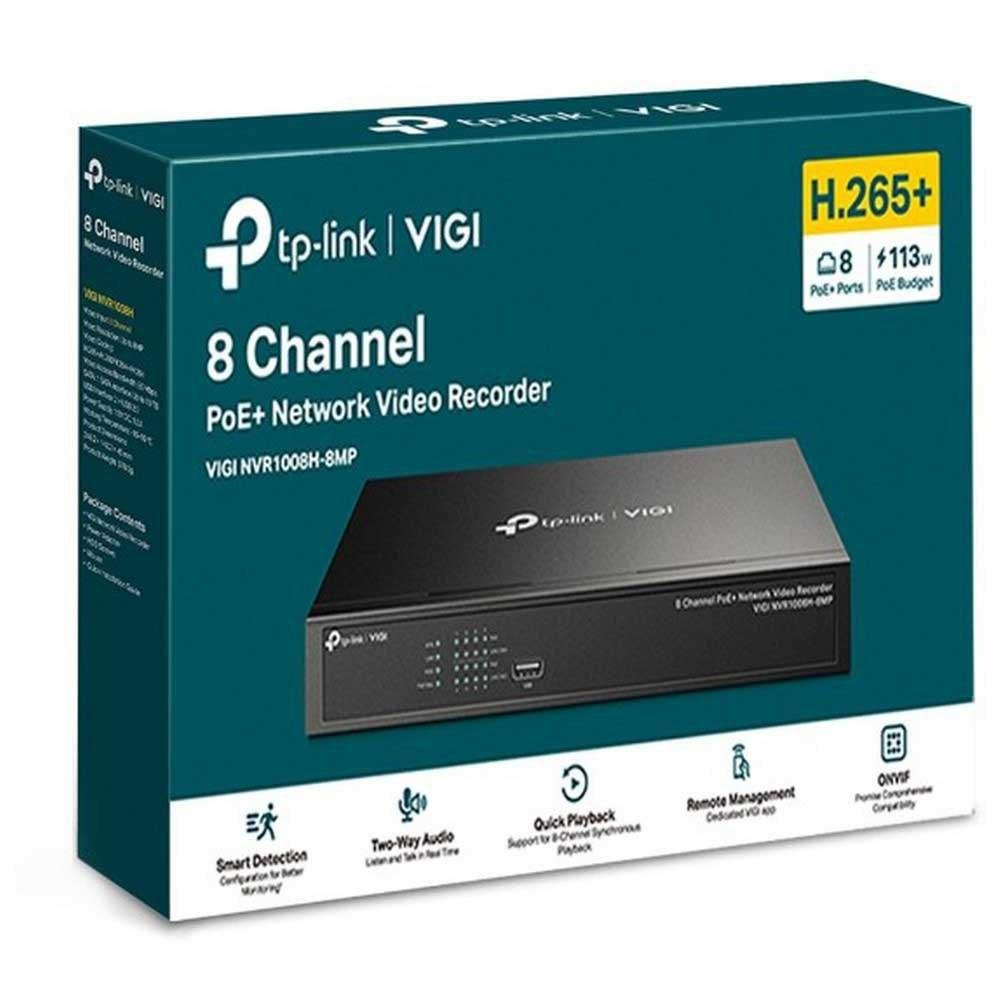 Gravador de Vídeo Tp-link Rede Poe 8 Canais Vigi Nvr1008h-8m - 3