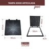 Tampa de PVC Articulada Esgoto Elétrica Caixa Passagem 60x60 - 4