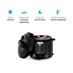 Panela de Pressão Elétrica Digital Multicook 5 L Elgin 220v - 2