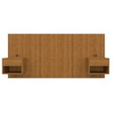 Ver imagem 2 de Cabeceira Casal Queen com 2 Mesas de Cabeceira LED 3500k e Tomadas 100% MDF Ayla