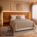 Ver imagem 6 de Cabeceira Casal Queen com 2 Mesas de Cabeceira LED 3500k e Tomadas 100% MDF Ayla