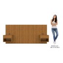 Ver imagem 5 de Cabeceira Casal Queen com 2 Mesas de Cabeceira LED 3500k e Tomadas 100% MDF Ayla