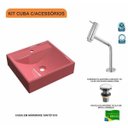 Ver imagem 3 de Kit Cuba Q39 com Torneira Pratika 1060 Metal e Válvula Click 1"g Pol. Compace