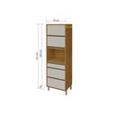 Ver imagem 4 de Paneleiro de Cozinha Baronesa c/ 2 Portas e 3 Gavetas (1 Forno) Freijo/Off White - Nesher