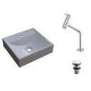 Ver imagem 2 de Kit Cuba Q39 com Torneira Pratika 1060 Metal e Válvula Click 1 Pol. 1/2 Compace