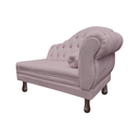 Ver imagem 4 de Recamier Sofá Esquerdo Larissa 120cm Sala Veludo Rose - Incasa Decor
