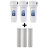 3 Filtros De Agua Bbi Para Caixa D'água E Entrada Cavalete Poço Cisterna Poe + 3 Refis Extra 3X POE  - 1