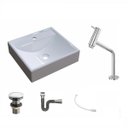 Ver imagem 2 de Kit Cuba Q39 com Torneira Pratika 1060 Metal e Válvula Click 1 Pol. 1/2 Compace