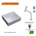 Ver imagem 3 de Kit Cuba Q39 com Torneira Pratika 1060 Metal e Válvula Click 1 Pol. 1/2 Compace