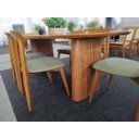 Ver imagem 3 de Sala de Jantar Tampo Oval Laminada 6 Cadeiras 2,0x1,0m - Hórus - Requinte Salas