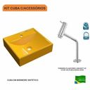 Ver imagem 3 de Kit Cuba Q39 com Torneira Pratika 1060 Metal 1/4 Volta Compace