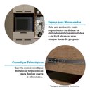 Ver imagem 6 de Cozinha Completa 6 Peças com Espaço para Microondas Tampo e Vidro Luna Luciane Móveis