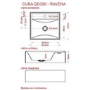 Ver imagem 5 de Kit Cuba Q39 com Torneira Pratika 1060 Metal 1/4 Volta Compace