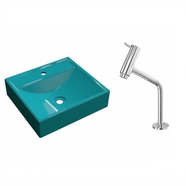 Kit Cuba Q39 com Torneira Pratika 1060 Metal 1/4 Volta Compace - 2