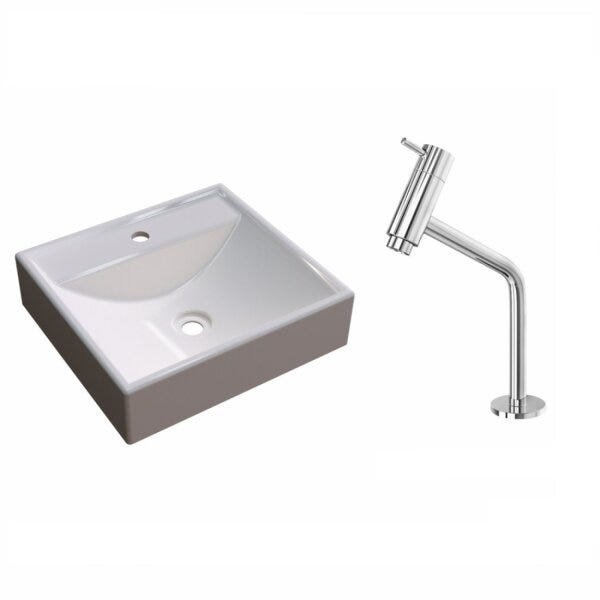 Kit Cuba Q39 com Torneira Pratika 1060 Metal 1/4 Volta Compace - 3