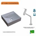 Ver imagem 3 de Kit Cuba Q39 com Torneira Pratika 1060 Metal 1/4 Volta Compace