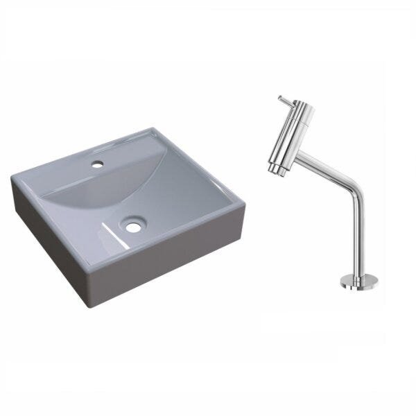 Kit Cuba Q39 com Torneira Pratika 1060 Metal 1/4 Volta Compace - 2