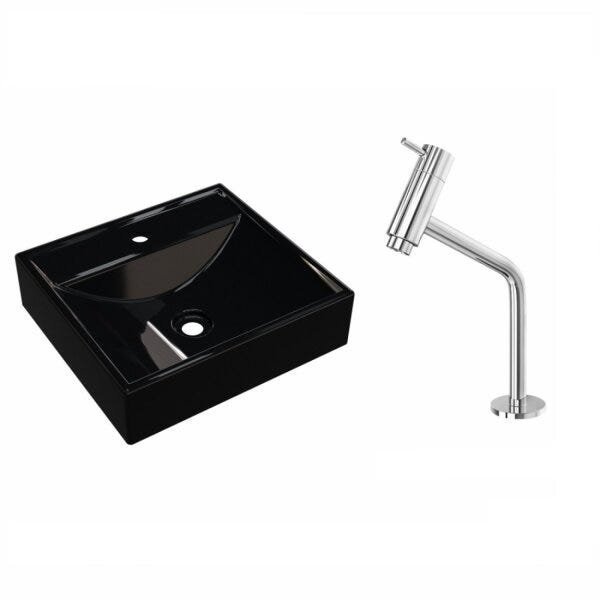 Kit Cuba Q39 com Torneira Pratika 1060 Metal 1/4 Volta Compace - 2