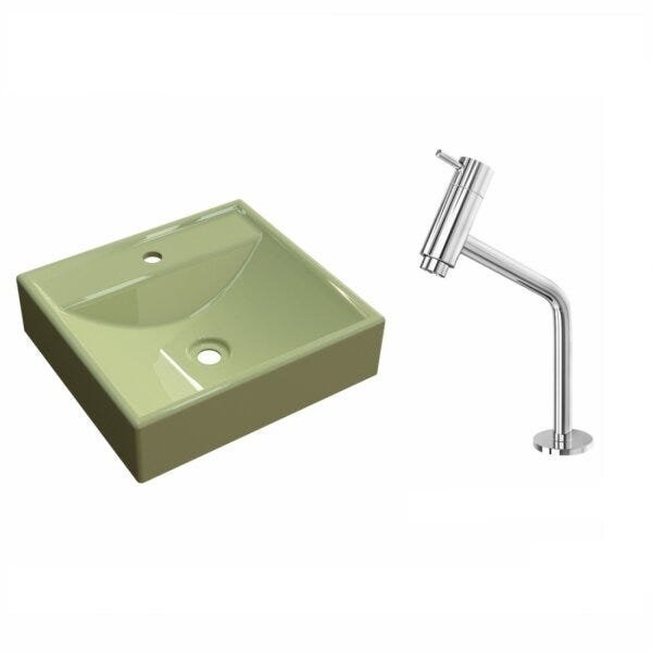 Kit Cuba Q39 com Torneira Pratika 1060 Metal 1/4 Volta Compace - 2