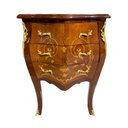 Ver imagem 1 de Cômoda Clássica 3 Gavetas Marchetada 73x65x40