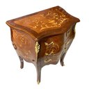 Ver imagem 4 de Cômoda Clássica 3 Gavetas Marchetada 73x65x40