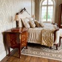 Ver imagem 3 de Cômoda Clássica 3 Gavetas Marchetada 73x65x40