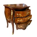 Ver imagem 5 de Cômoda Clássica 3 Gavetas Marchetada 73x65x40