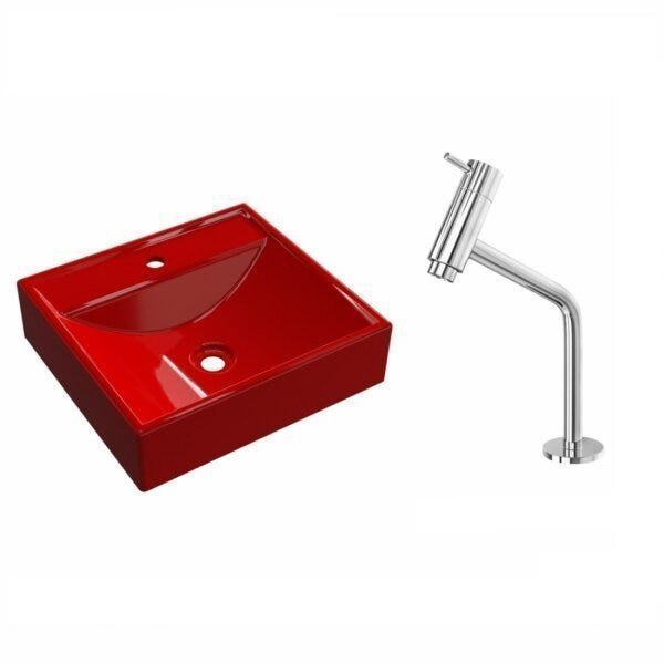 Kit Cuba Q39 com Torneira Pratika 1060 Metal 1/4 Volta Compace - 2