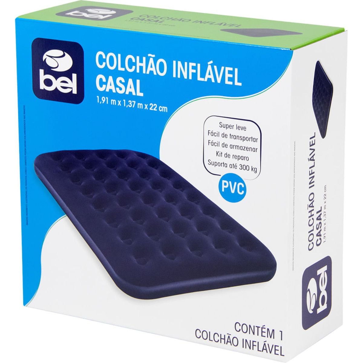 Colchão Inflável Casal Bel 1,91x1,37x22 Cm Bel Fix 110200 - 7