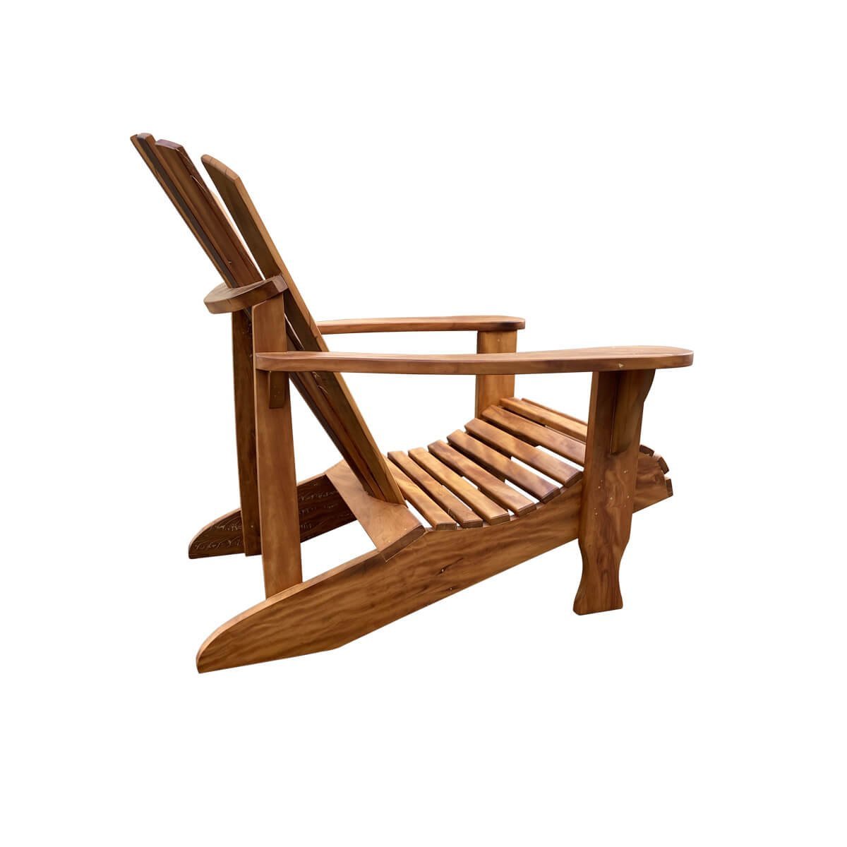 Cadeira Adirondack Pavão Madeira Maciça Lisa Confortável Decoração - 5