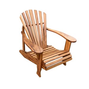 Cadeira Adirondack Pavão Madeira Maciça Lisa Confortável Decoração