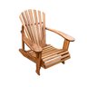 Cadeira Adirondack Pavão Madeira Maciça Lisa Confortável Decoração - 1