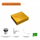 Ver imagem 3 de Kit Cuba Q39 com Válvula Click, Sifão Pvc e Flexível Compace
