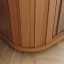 Ver imagem 7 de Guarda Roupa Casal Mozzate 2 Portas de Correr 6 Gavetas MDF-MDP Cinamomo-Avelã com Espelho 271cm