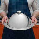 Ver imagem 2 de Kit 8 Cloches Aço Inox Service Tramontina 24,5cm Servir Restaurante Hotel Eventos