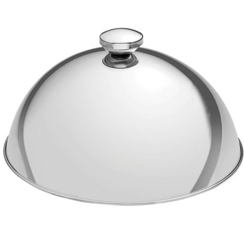 Kit 8 Cloches Aço Inox Service Tramontina 24,5cm Servir Restaurante Hotel Eventos