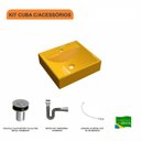 Ver imagem 3 de Kit Cuba Q39 com Válvula Click, Sifão Cromado e Flexível Compace