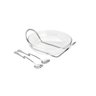 Saladeira Vidro E Talheres De Aço Inox Genova 42X35X13Cm - 1