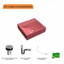 Ver imagem 3 de Kit Cuba Q39 com Válvula Click, Sifão Cromado e Flexível Compace