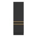 Ver imagem 5 de Paneleiro 2 Portas 62cm com Rodapé Veneza Multimóveis V2119 Preto/Dourado