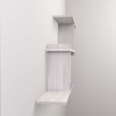 Ver imagem 3 de Nicho Decorativo Estilo 90 X 9 X 45cm Nb-90459:branco