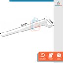 Ver imagem 2 de Kit 12 Un Suporte Prateleira Cremalheira Para Trilho Branco Starfer 40cm