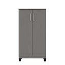 Ver imagem 2 de Armário Multiuso Brisa 2 Portas com Prateleiras 121cm Cinza