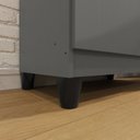 Ver imagem 7 de Armário Multiuso Brisa 2 Portas com Prateleiras 121cm Cinza